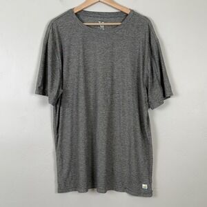 Vuori Strato Tech Tee T-Shirt Mens XL Gray Performance Workout Short Sleeve V126